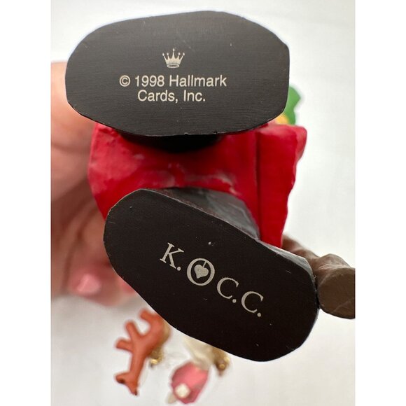 Hallmark Keepsake Membership Kit Ornament Set 3 Santas 1998 Collectors Club - Picture 12 of 16